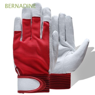 bernadine guantes de soldadura de soldadura de servicio pesado guantes de seguridad duraderos de fábrica de cuero resistente al calor soldadores suministro (1)