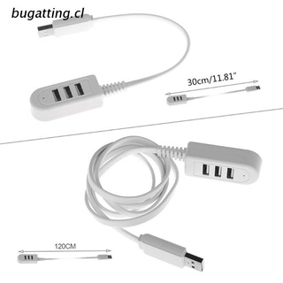 b.cl High Speed 3 Ports USB 2.0 Hub Extension Splitter for Laptop PC Computer Charger