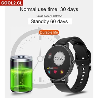 2021 Full Touch Smart Watch Hombres Presión Arterial Monitor De Frecuencia Cardíaca Redondo Smartwatch Mujeres Impermeable Reloj Deportivo Para Android IOS cool2 . cl