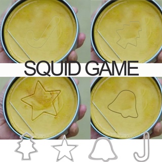 Squid juego puffing sugar juego molde DIY creativo galletas moldeo die herramienta