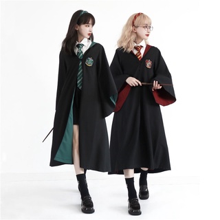 Harry Potter mágica túnica global capa alrededor de la universidad clase ropa cos ropa de la escuela uniforme mago túnica ropa