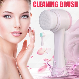 cepillo de limpieza facial manual de doble cara/cepillo de masaje facial de silicona