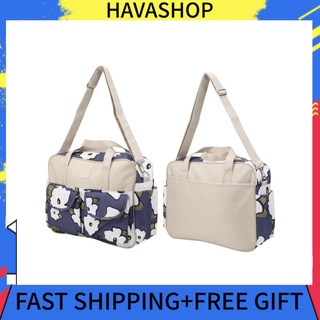 Havashop multifuncional portátil bolsa de pañales impermeable elegante organizador de hombro para mamá (1)
