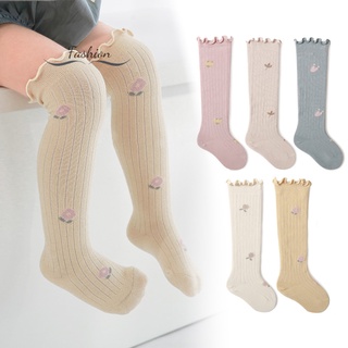 Dc tiktok lindo calcetines suaves de algodón delgado bebé transpirable bebé verano calcetines de volantes calcetines para niños niños (1)
