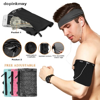dopinkmay brazo banda teléfono celular titular bolsa bolsa de deportes gimnasio running jogging workt out cl