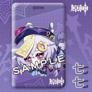 anime genshin impact tarjetero bus tarjeta cubierta zhongli hutao barbara titular de la tarjeta prop recuerdo regalo (6)
