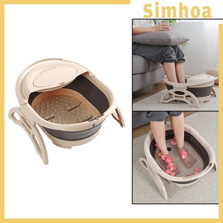 [SIMHOA] Cubo plegable para remojo de pies, lavabo, baño de pies, masaje de pies