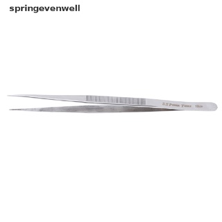 [springevenwell] pinzas de 16/18 cm de largo de acero inoxidable punta electrónica punta recta pinzas herramienta caliente