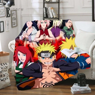 Manta De Anime Naruto 3D Para Camas , Senderismo , Picnic , Colcha Gruesa De Moda , Lana