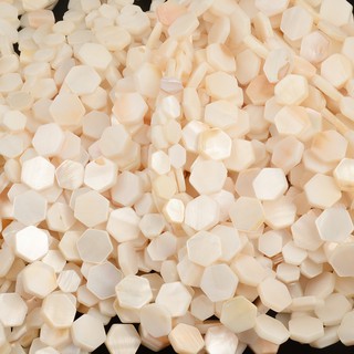 Perlas de perlas de Caparazón Natural de rombic blanco para hacer joyas, pulsera, collar, bricolaje, accesorios para mujer (2)