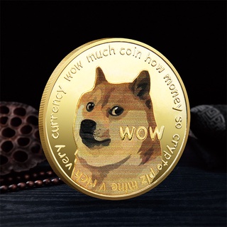 dogecoin monedas criptomoneda moneda virtual chapado en oro dogecoin monedas (9)