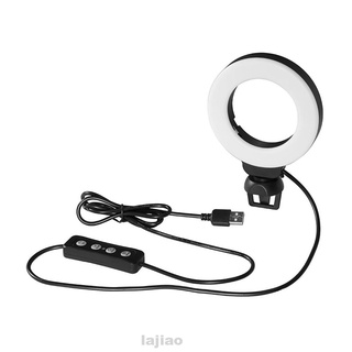4 pulgadas portátil fotografía con Clip brillo ajustable 48pcs LED Selfie anillo de luz