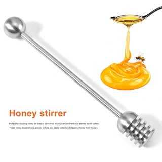 palillo de nido de abeja de acero inoxidable, dipper olla de jarabe de miel, servidor drizzling (7)