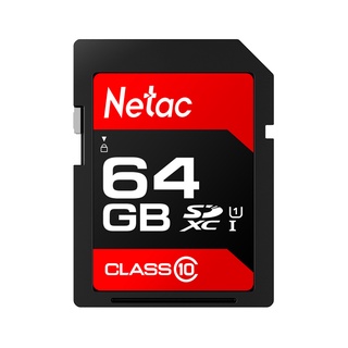 HOT Netac P600 Tarjeta SD SDHC/SDXC UHS-I De Memoria Clase 10 U1 De Alta Velocidad De 80 Mb/s 64 Gb Para Cámara SLR Y DV (Tecnología Roja)