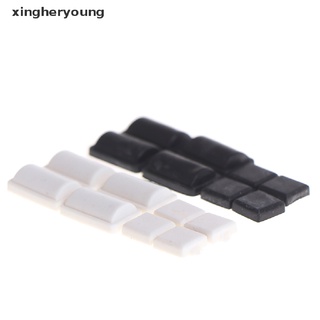 xycl 8 unids/set blanco negro silicona tornillo goma pies cubierta para wii consola fad