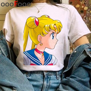 Camiseta De dibujos animados De Sailor Moon Harajuku Kawaii Anime Usagi para mujer