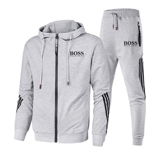 🙌 Nuevo Hugo Boss - suéter con capucha para hombre, pantalones Ck, ropa deportiva masculina, conjunto de dos piezas mJBC (2)