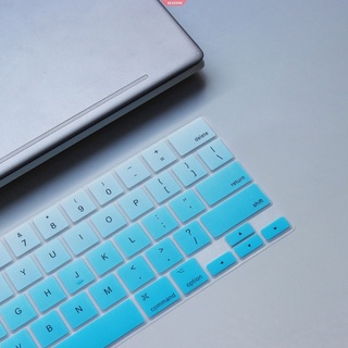 xueline cubierta de teclado de silicona suave a prueba de polvo para apple macbook pro de 13 pulgadas a2251 a2289 cubierta de teclado transparente impermeable protector