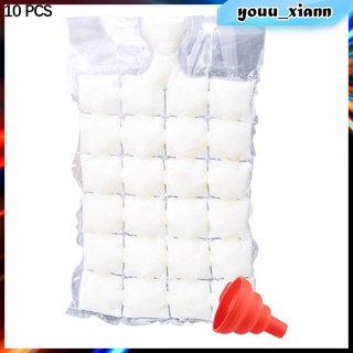 Youu_xiann 20 pzas Bolsas De Cubos De hielo De Fácil liberación Para Freezer Machine (7)