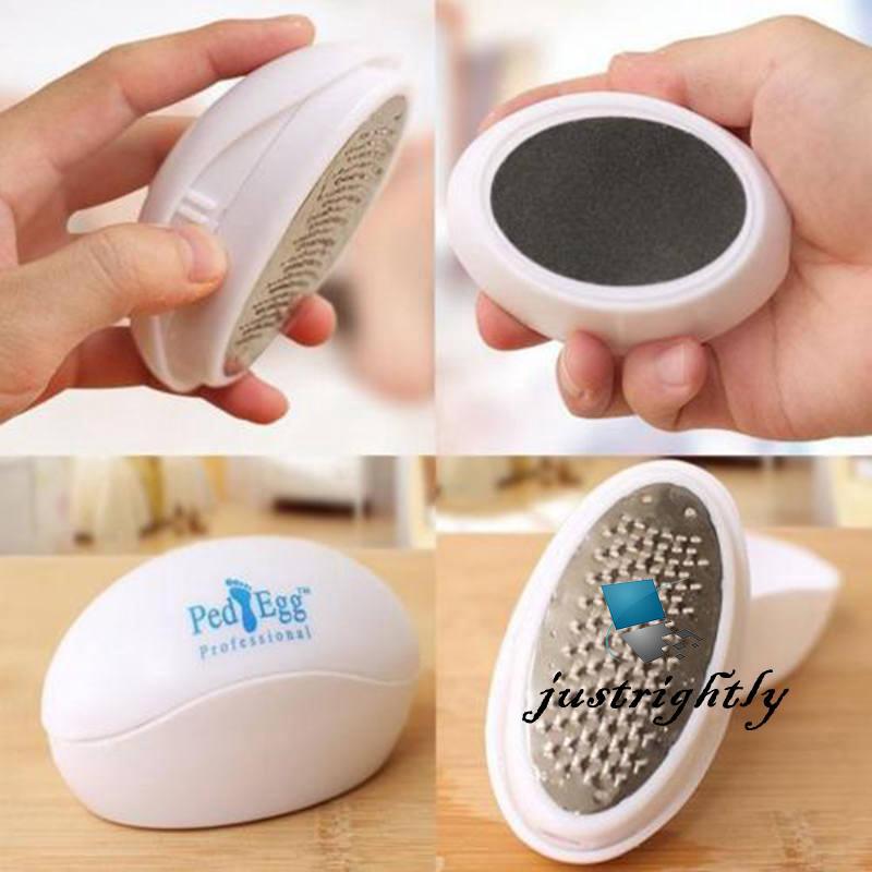 Jry^^Mini Ped Egg Pedicure Ultimate Foot File Smooth Feet Dry Hard Skin removedor (3)