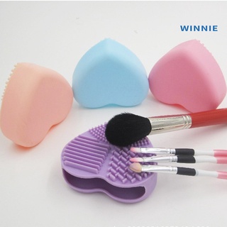 [winnie] love heart wash cepillos cosméticos limpiador de silicona herramienta de limpieza (8)