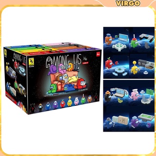 [Virgo] Figuras de juguete para niños bloques de bloques caja ciega de plástico ladrillos Festival