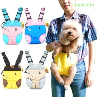 Malcolm1 - mochila de soporte para gatos, duradera, suministros para mascotas, portador de perro con correas anchas para mascotas pequeñas, medianas, 4 tamaños, manos libres, ajustable, bolsa de viaje, Multicolor