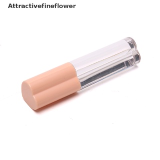 [aff] 5 pzs tubos de brillo de labios vacíos con forma de corazón desnudo 4ml/herramientas de maquillaje transparentes/atractivefineflower
