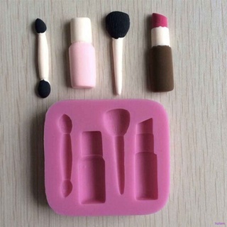 [huite] Silicona 3D herramientas de maquillaje diseño Fondant moldes de pastel de Chocolate moldes decoración para hornear accesorios de cocina