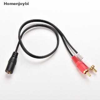 hbi> 3,5 mm 1/8" estéreo hembra a 2 macho rca jack adaptador aux audio y cable divisor bien