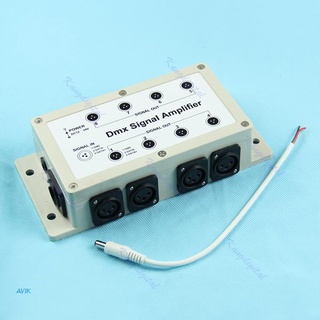 avik salida dmx dmx512 controlador led 8 canales amplificador de señal divisor distribuidor