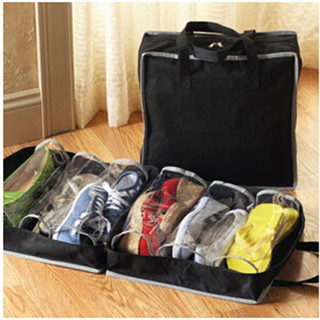 caja de zapatos portátil no tejida plegable zapatos de viaje de almacenamiento agradable burang