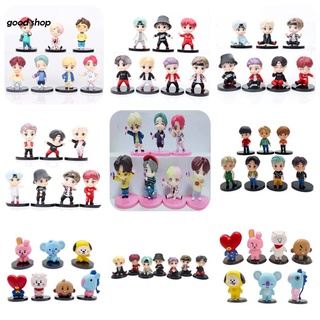 7 pzas set De cantantes Para niños coreanos lindo Figura De juguete Pvc Figura De acción colección De juguetes Para Amigos regalos Modelo regalo