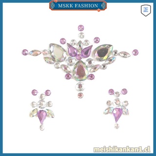 moda gemas pegatinas cara joyería moda cuerpo arte decoración para estilo acrílico [mskk]