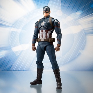 Figura De Acción Capitán América Marvel SHF Vengadores Modelo Endgame Juguetes (1)