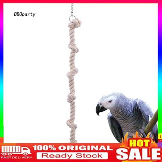 [BBQparty.bird] cuerda de algodón para mascotas, loro, nudo, escalada, jaula, decoración, columpio, juguete para masticar (1)