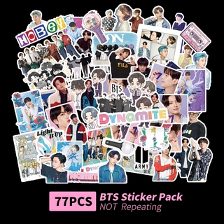 77 pzas/paquete stickers de Bts Para diario decoración de Celular