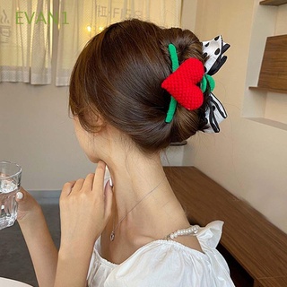 EVAN1 Girls Ladies Women Hair Clips Sweet Barrettes Hair Claws Hair Ornaments Love Heart Red Heart Elegant Fashion Polka Dot Pattern Korean Style