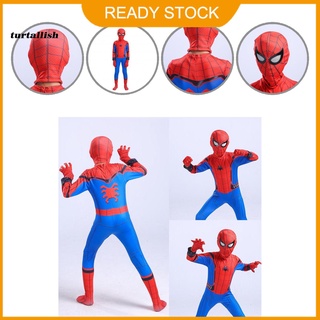 Turt Skin-friendly fiesta Cosplay disfraz niños Spider Man disfraz multifuncional para el juego