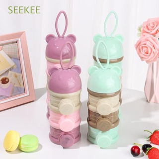 SEEKEE Convenient Baby Food Storage Box Baby Openings Cereal Box Milk Powder Box Portable Storage Food Storage Infant Bear Snack Container