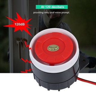 {FCC} Mini bocina con cable para coche sirena de seguridad para el hogar sistema de alarma de sonido 110dB DC 12V {newwavebar.cl}