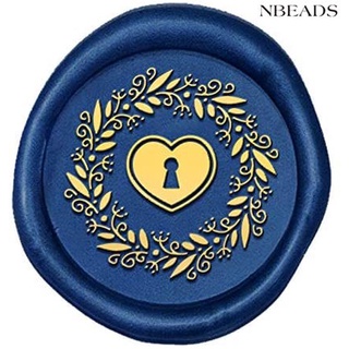 Nbeads 1pc sello de cera cabeza de sello "patrón de bloqueo sello Retro extraíble sellado de latón cabeza de sello para sobres, tarjetas de felicitación, manualidades, libros, paquetes de vino
