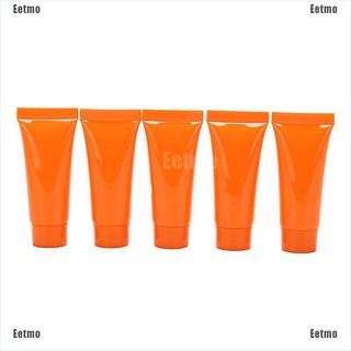 (Eetmo) 5pcs cosmética suave tubo 5 ml loción plástica contenedores vacíos botellas reutilizables (4)