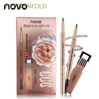 patternfold hot cejas kit de belleza larga duración novo lápiz de cejas impermeable 4 colores profesional natural maquillaje de ojos herramienta