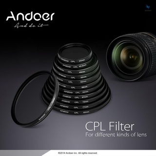 Andoer 52mm Digital Slim CPL Polarizador Circular Filtro De Vidrio Polarizado Para Canon Nikon Sony DSLR Lente De Cámara (9)