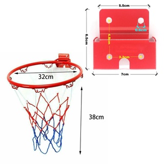 segfold - aro de baloncesto al aire libre para niños, montado en la pared, 4 llantas, metal, interior, 32 cm (3)