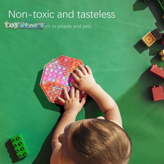 Bk Tie Dye Push burbuja sensorial Fidget autismo Anti estrés silicona juguete para niños