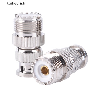 Tuilieyfish BNC Macho Enchufe A SO239 UHF PL-259 Jack RF Hembra Coaxial Adaptador De Cable Conector CL