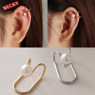 aretes/clip de oreja con estrella/Diamante para cartílago de oreja/versión Coreana_BECKY