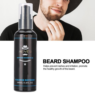 100ml hombres barba limpieza profunda champú hidratante limpieza cuidado de la barba (8)